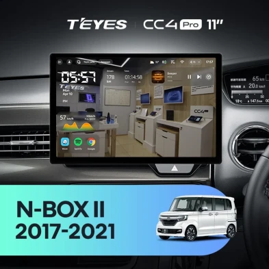 Штатная магнитола Teyes CC4 Pro 8/128 Honda N-BOX 2 JF3/4 (2017-2021) Правый руль (11")