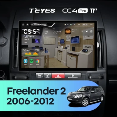 Штатная магнитола Teyes CC4 Pro 8/128 Land Rover Freelander 2 (2006-2012) (11")