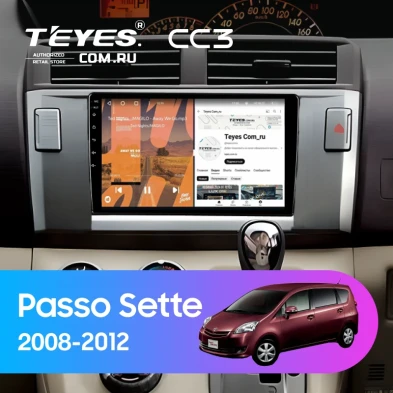 Штатная магнитола Teyes CC3 4/32 Toyota Passo Sette (2008-2012)