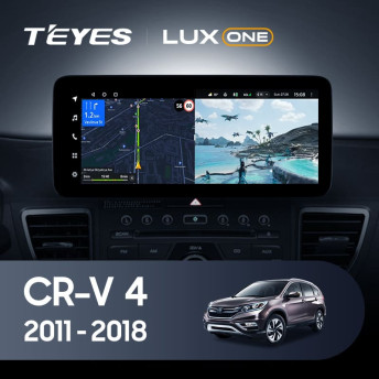 Штатная магнитола Teyes LUX ONE 360 6/128 Honda CR-V 4 RM RE (2011-2018) Тип-C
