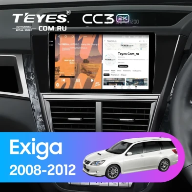Штатная магнитола Teyes CC3 2K 360 6/128 Subaru Exiga (2008-2012)