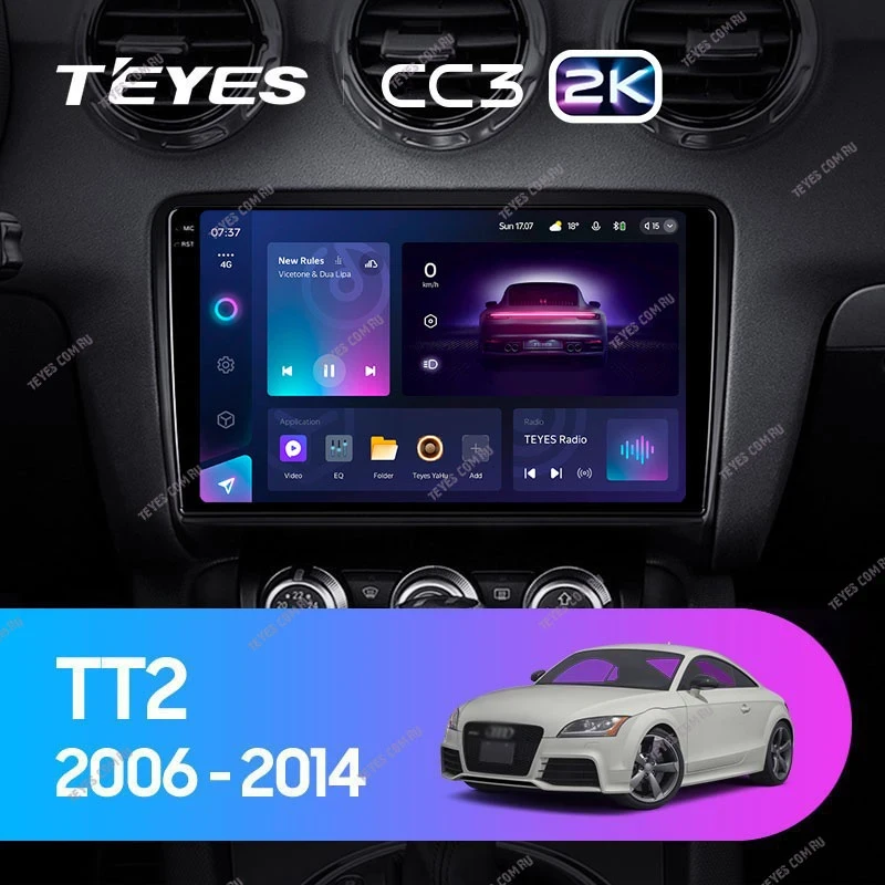 Штатная магнитола Teyes CC3 2K 4/64 Audi TT 2 (2006-2014)