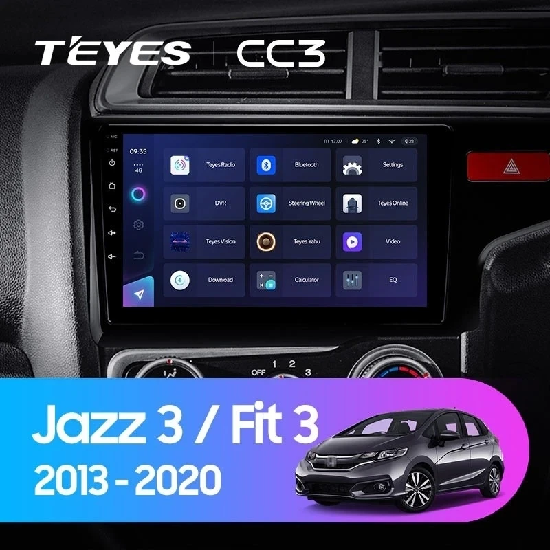 Штатная магнитола Teyes CC3 4/32 Honda Jazz 3 (2015-2020) Тип-A Правый руль