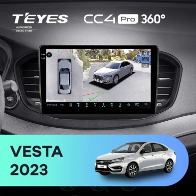 Штатная магнитола Teyes CC4 Pro 360 12/256 Lada Vesta (2023-2026) F2 Тип-B