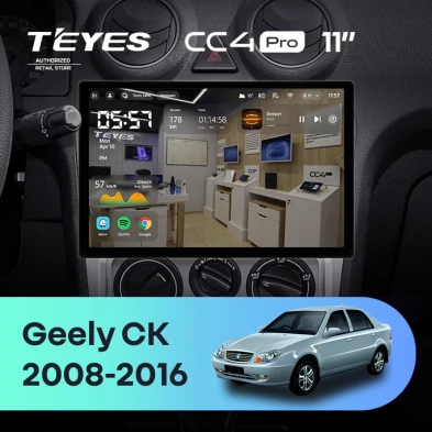 Штатная магнитола Teyes CC4 Pro 8/128 Geely CK (2008-2016) (11")