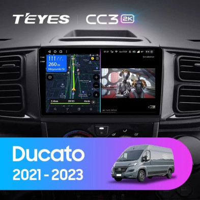 Штатная магнитола Teyes CC3 2K 4/32 Fiat Ducato Van L3H2 (2021-2023)