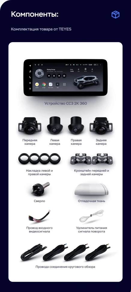 Штатная магнитола Teyes LUX ONE 360 6/128 Hyundai Tucson (2018-2021)