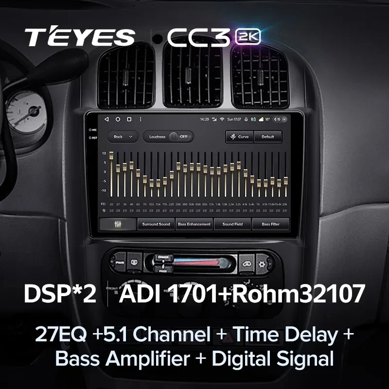 Штатная магнитола Teyes CC3 2K 4/32 Chrysler Town &amp; Country 4 RS (2000-2007) Тип-B