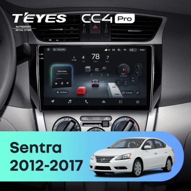 Штатная магнитола Teyes CC4 Pro 12/256 Nissan Sentra B17 (2012-2017)