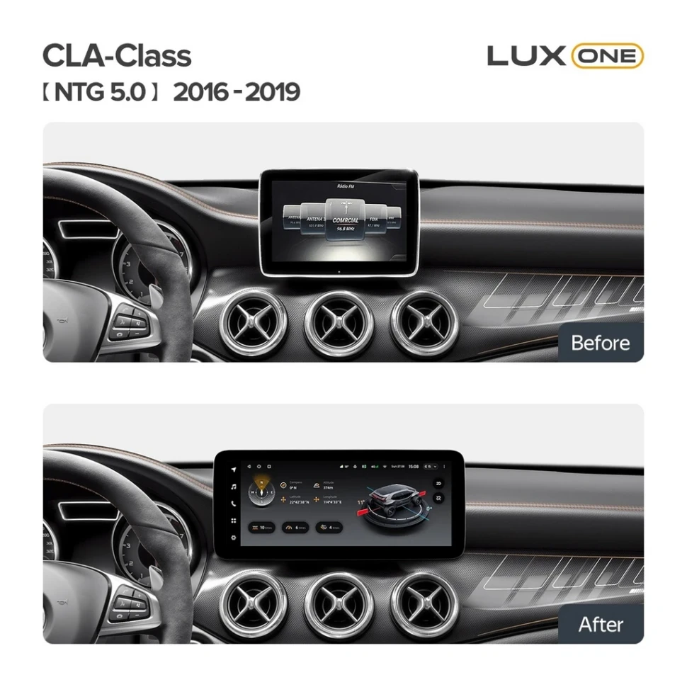 Установочный комплект Mercedes-Benz CLA-Class C117 X117 (NTG 5.0) (2016-2019) (12,3")