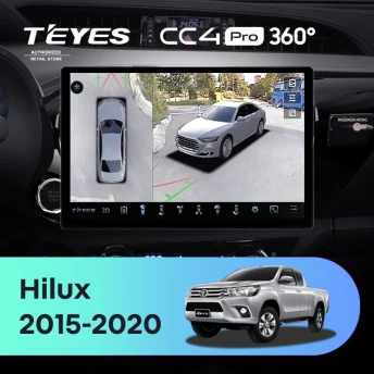 Штатная магнитола Teyes CC4 Pro 360 12/256 Toyota Hilux Pick Up (2015-2020) (13")