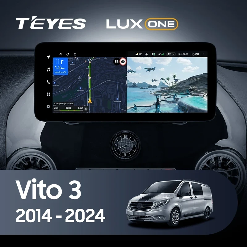 Штатная магнитола Teyes LUX ONE 4/64 Mercedes-Benz Vito 3 W447 (2014-2024)