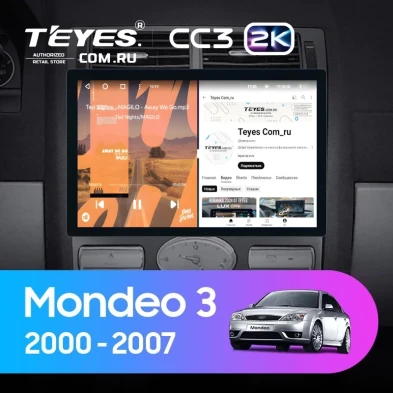 Штатная магнитола Teyes CC3 2K 6/128 Ford Mondeo 3 (2000-2007) F2 (11")