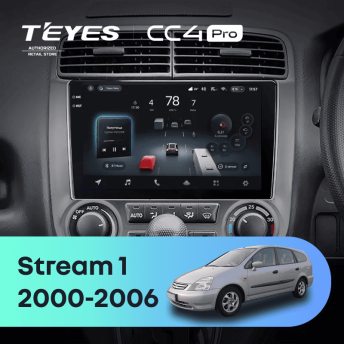 Штатная магнитола Teyes CC4 Pro 12/256 Honda Stream 1 (2000-2006) F2