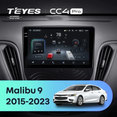 Штатная магнитола Teyes CC4 Pro 12/256 Chevrolet Malibu 9 (2015-2023) F2