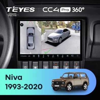 Штатная магнитола Teyes CC4 Pro 360 12/256 Lada Niva (1993-2020) (11")