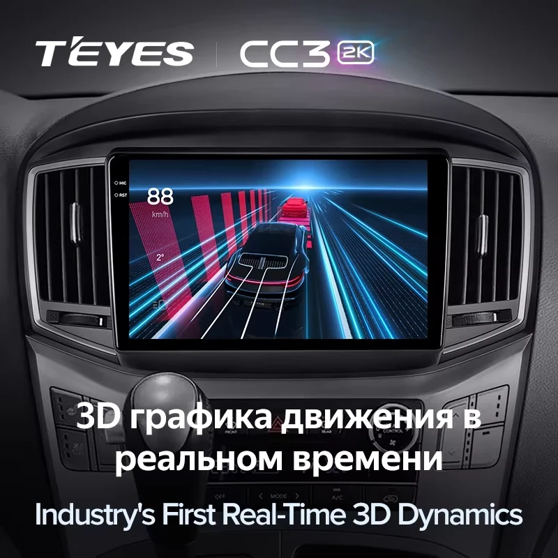 Штатная магнитола Teyes CC3 2K 4/32 Hyundai H1 2 (2015-2021) F2