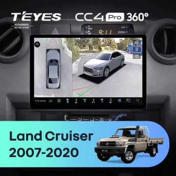 Штатная магнитола Teyes CC4 Pro 360 12/256 Toyota Land Cruiser 70 Series LC 79 (2007-2020) (13")