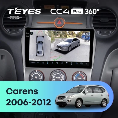 Штатная магнитола Teyes CC4 Pro 360 12/256 Kia Carens UN (2006-2012) F1