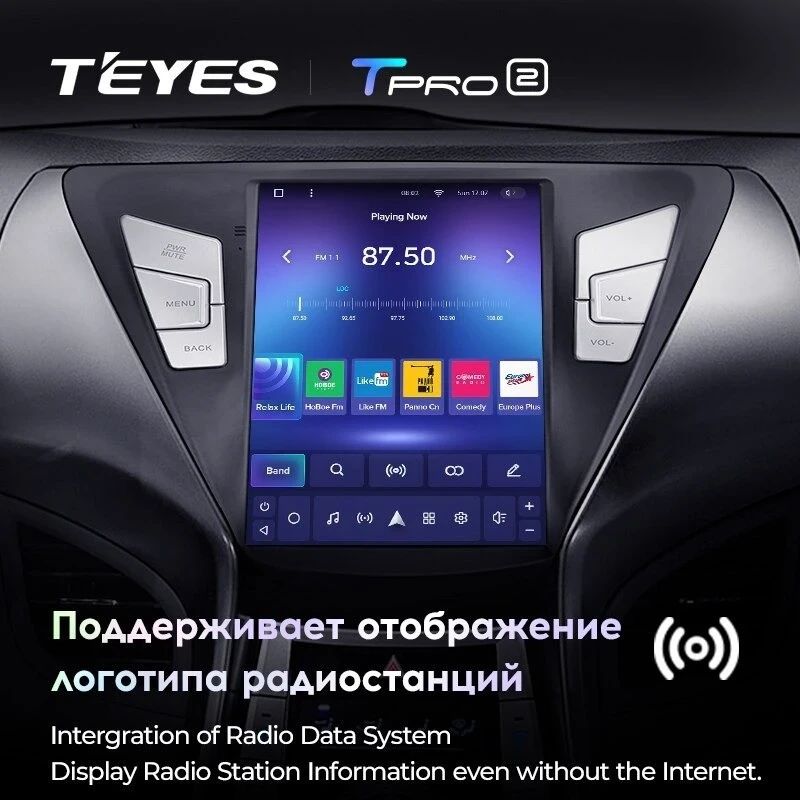 Штатная магнитола Tesla style Teyes TPRO 2 4/64 Hyundai Elantra 5 JK GD MD UD (2011-2015) F1