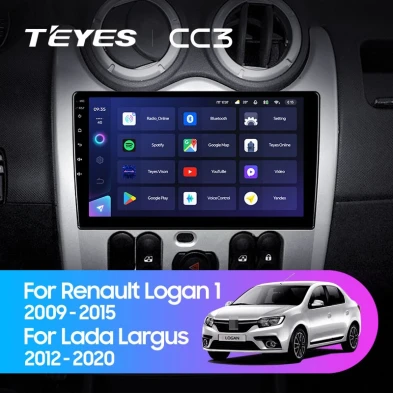 Штатная магнитола Teyes CC3 4/32 Renault Logan 1 (2010-2015)