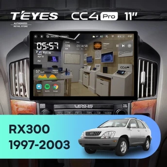 Штатная магнитола Teyes CC4 Pro 12/256 Lexus RX300 XU10 (1997-2003) F1 (11")