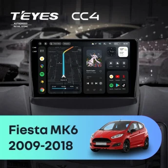 Штатная магнитола Teyes CC4 8/128 Ford Fiesta 6 (2009-2018) F1 Тип-B