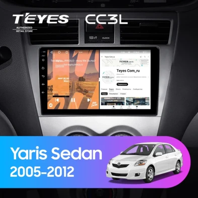 Штатная магнитола Teyes CC3L 4/32 Toyota Yaris Sedan (2005-2012)