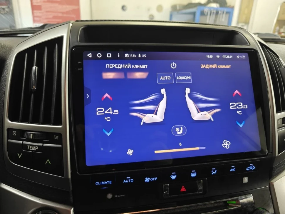 Переходная рамка Toyota Land Cruiser 200 (2007-2015) F3 Тип-B (10")