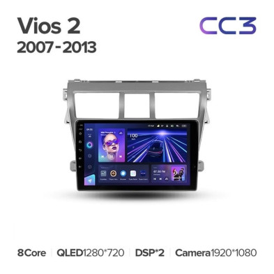 Штатная магнитола Teyes CC3 4/32 Toyota Vios 2 (2007-2013)