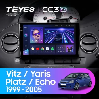 Штатная магнитола Teyes CC3 2K 6/128 Toyota Vitz XP10 (1999-2005) F2