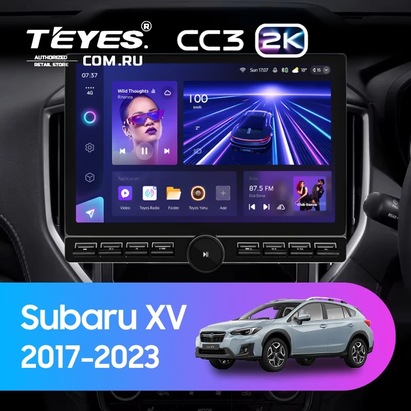 Штатная магнитола Teyes CC3 2K 6/128 Subaru XV (2017-2023) (13" с кнопками)