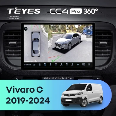 Штатная магнитола Teyes CC4 Pro 360 8/128 Opel Vivaro C (2019-2024) (11")