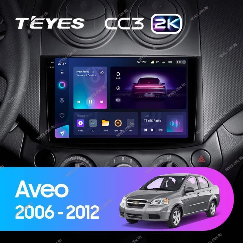Штатная магнитола Teyes CC3 2K 4/64 Chevrolet Aveo T250 (2006-2012)