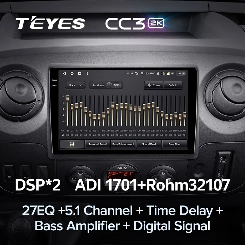 Штатная магнитола Teyes CC3 2K 4/32 Opel Movano 2 (2010-2019) F2