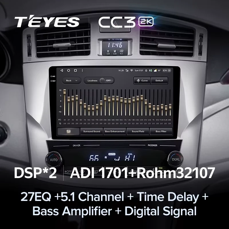 Штатная магнитола Teyes CC3 2K 4/64 Toyota Avalon 3 XX30 (2010-2012) F2