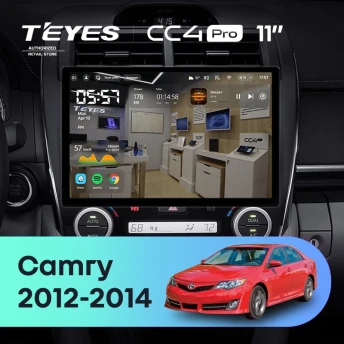 Штатная магнитола Teyes CC4 Pro 8/128 Toyota Camry 7 XV 50 55 (2012-2014) Америка (11")