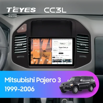Штатная магнитола Teyes CC3L 4/32 Mitsubishi Pajero 3 (1999-2006) (черная)