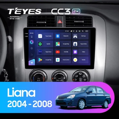 Штатная магнитола Teyes CC3 2K 6/128 Suzuki Liana 1 (2004-2008)