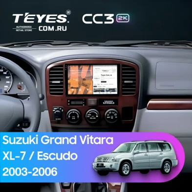Штатная магнитола Teyes CC3 2K 360 6/128 Suzuki Escudo (2003-2006)