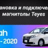 Штатная магнитола Teyes CC3 2K 360 6/128 Toyota Voxy III R80 (2014-2020) F1 Правый руль