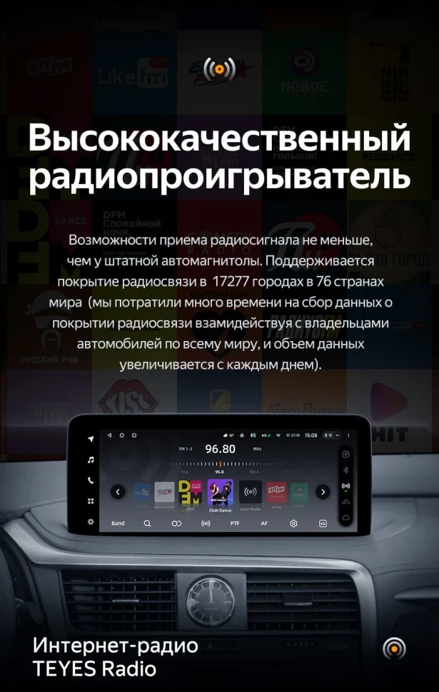 Штатная магнитола Teyes LUX ONE 6/128 Lexus RX200t RX300 RX350 RX350l RX450h RX450hl AL20 IV (2020-2021)