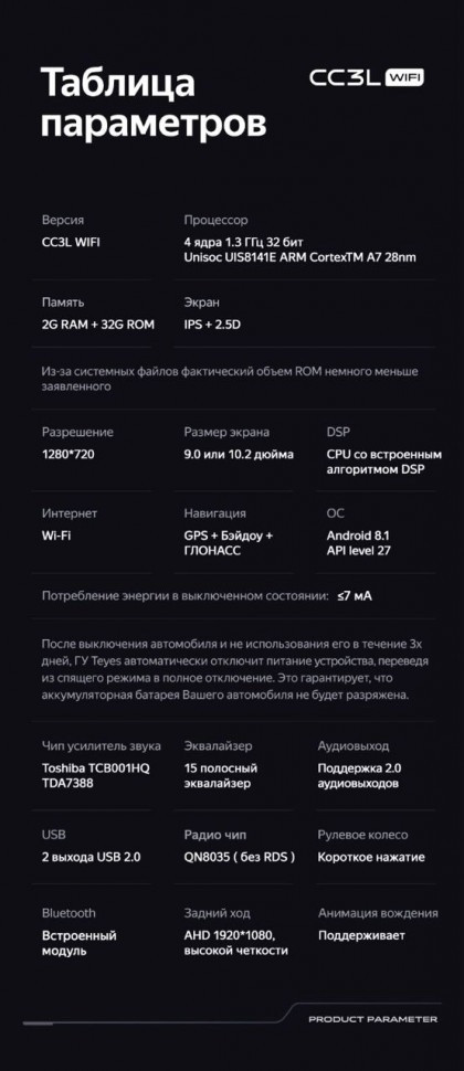 Штатная магнитола Teyes CC3L WiFi 2/32 Kia Rio 4 IV FB (2020-2022)