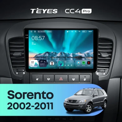 Штатная магнитола Teyes CC4 Pro 12/256 Kia Sorento BL (2002-2011)