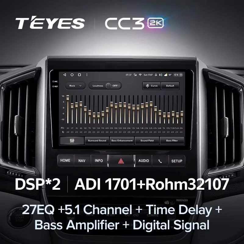 Штатная магнитола Teyes CC3 2K 4/32 Toyota Land Cruiser 200 (2015-2020) F2