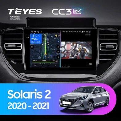 Штатная магнитола Teyes CC3 2K 4/32 Hyundai Solaris 2 (2020-2021)