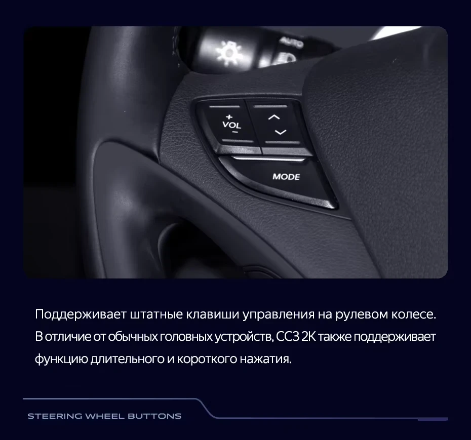Штатная магнитола Teyes CC3 2K 4/32 Hyundai Sonata 6 YF (2009-2014) Тип-A