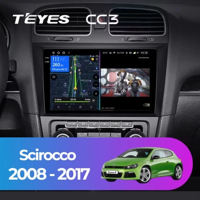 Штатная магнитола Teyes CC3 4/32 Volkswagen Scirocco (2008-2017)