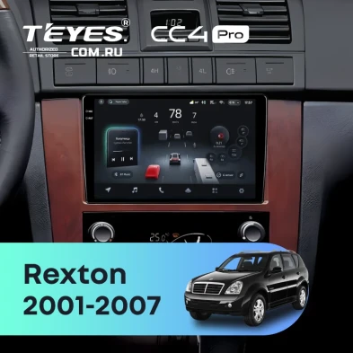 Штатная магнитола Teyes CC4 Pro 8/128 SsangYong Rexton 1 Y200 (2001-2007)