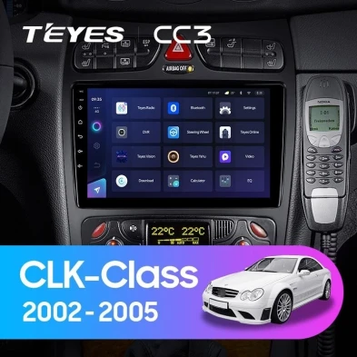 Штатная магнитола Teyes CC3 4/32 Mercedes-Benz CLK-Class C209 A209 (2002-2005) F2